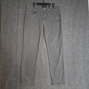Lucky Brand Jeans Mens 34x32 Gray 121 Slim Straight Leg Dark Wash Preppy Casual
